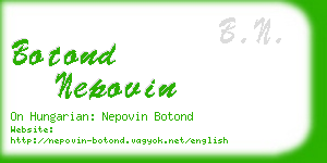 botond nepovin business card